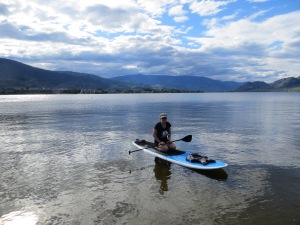 At the end of a lovely paddle on Osoyoos Lake