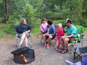 Around the campfire with friends